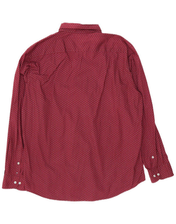 Tommy Hilfiger Ανδρικό πουκάμισο New York Fit 2XL, βαμβακερό μπορντό