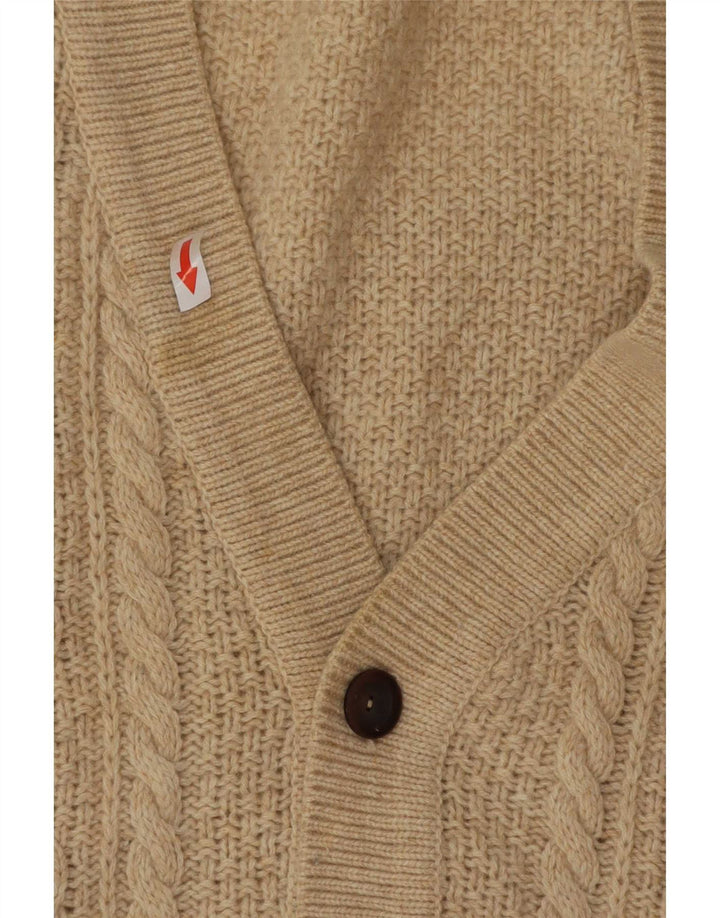 Ανδρικό πουλόβερ Think Pink Cardigan IT 48 Medium Beige Lambswool