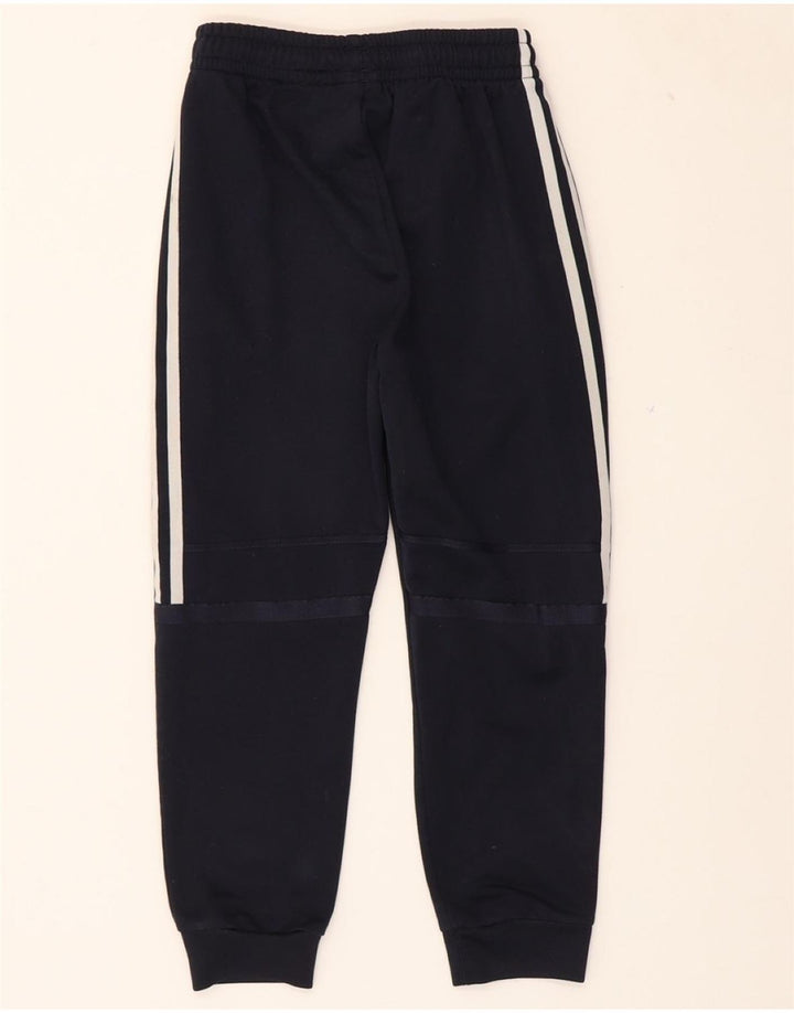 ADIDAS Boys Tracksuit Trousers Joggers 9-10 Years  Navy Blue Polyester Vintage Adidas and Second-Hand Adidas from Messina Hembry 