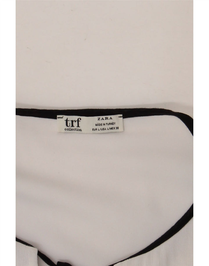 Zara Γυναικεία Μπλούζα Τοπ UK 16 Large White