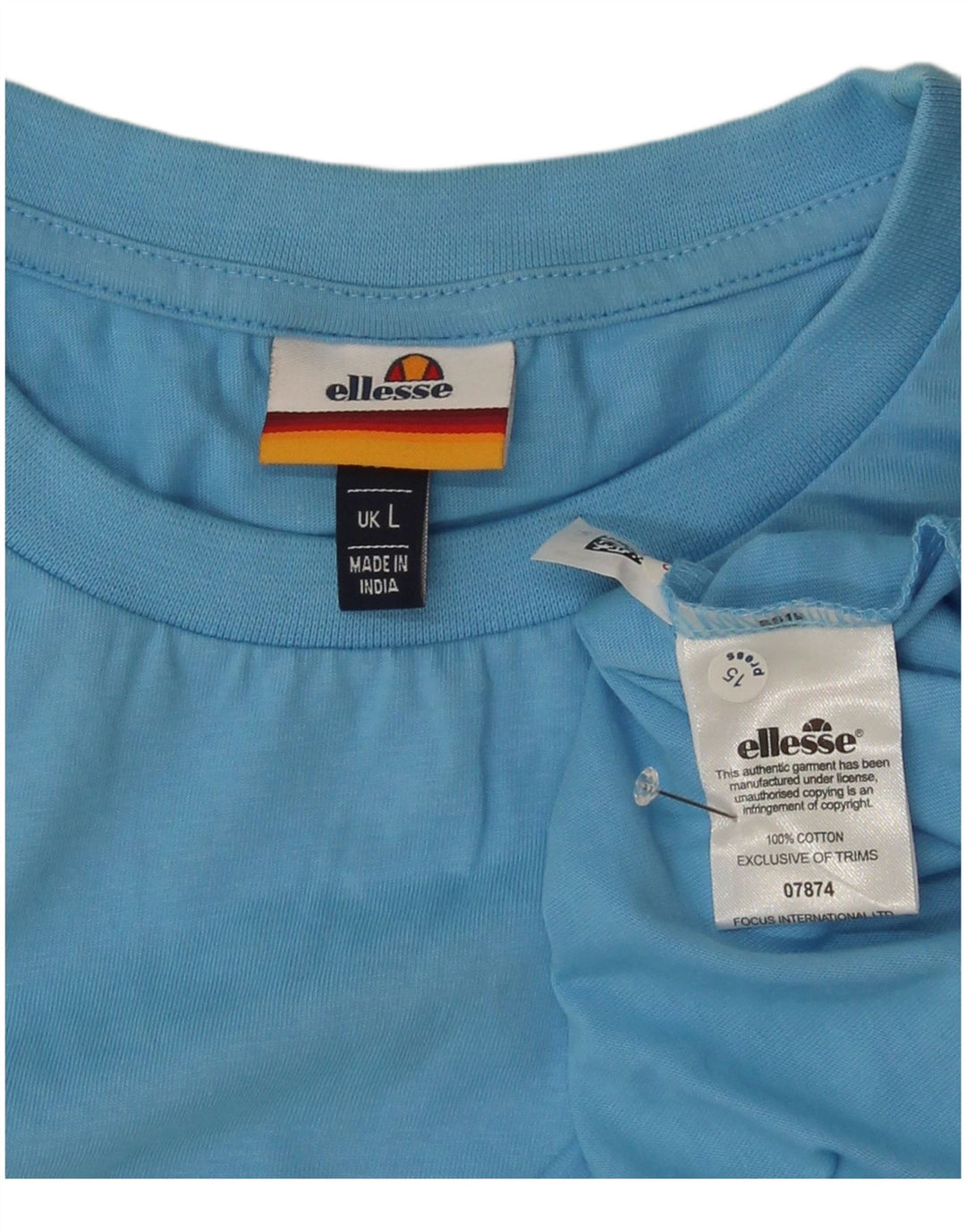 Ellesse Ανδρικό γραφικό T-Shirt Top μεγάλο μπλε βαμβακερό