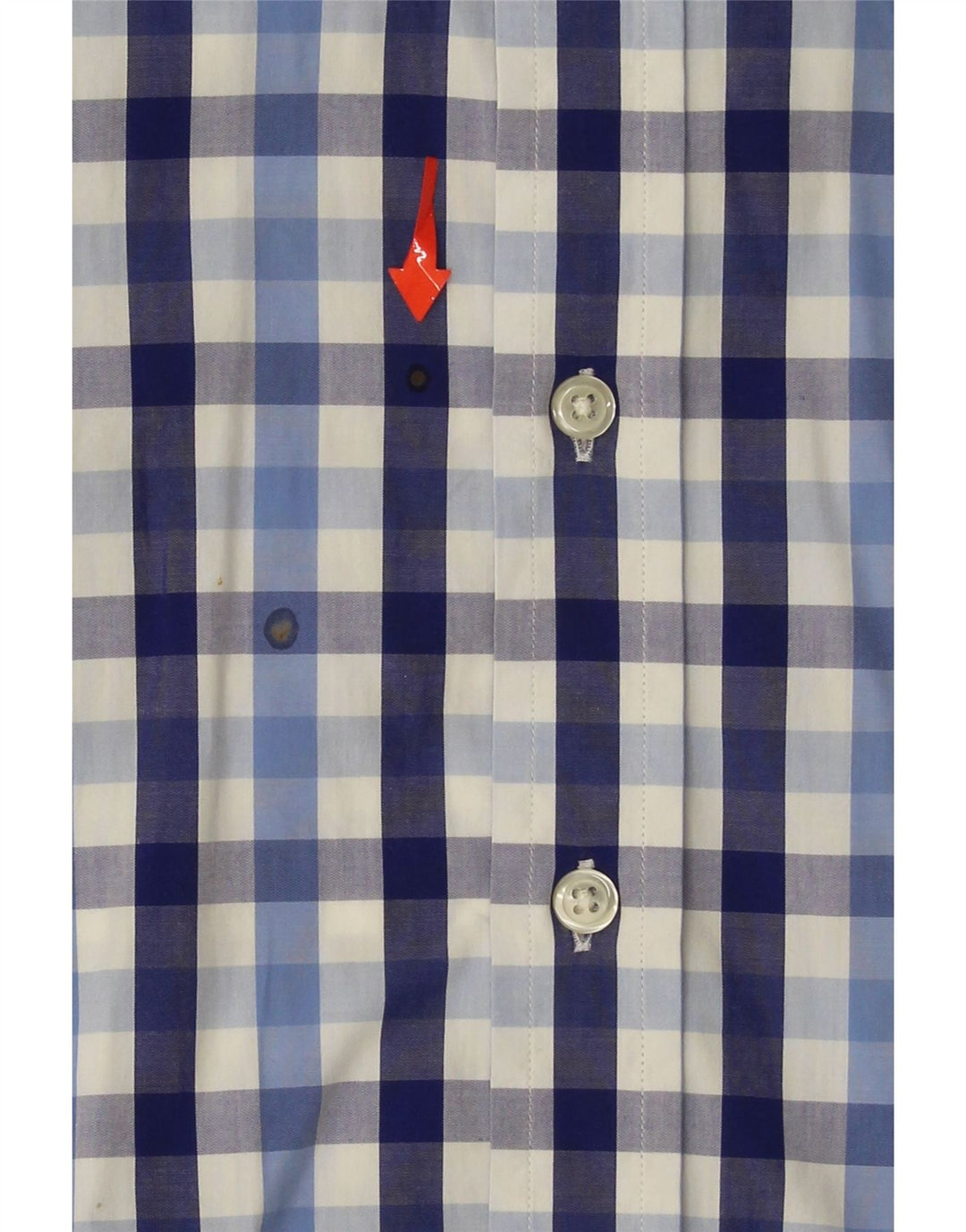 GANT Mens Regular Fit Shirt Medium Blue Check Cotton Vintage Gant and Second-Hand Gant from Messina Hembry 