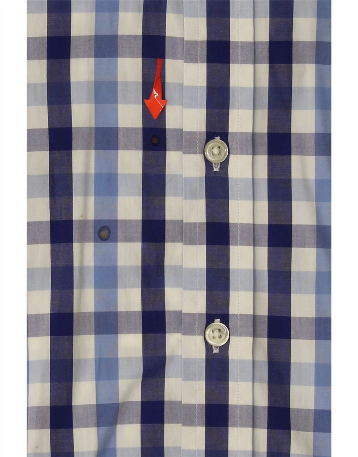 GANT Mens Regular Fit Shirt Medium Blue Check Cotton Vintage Gant and Second-Hand Gant from Messina Hembry 