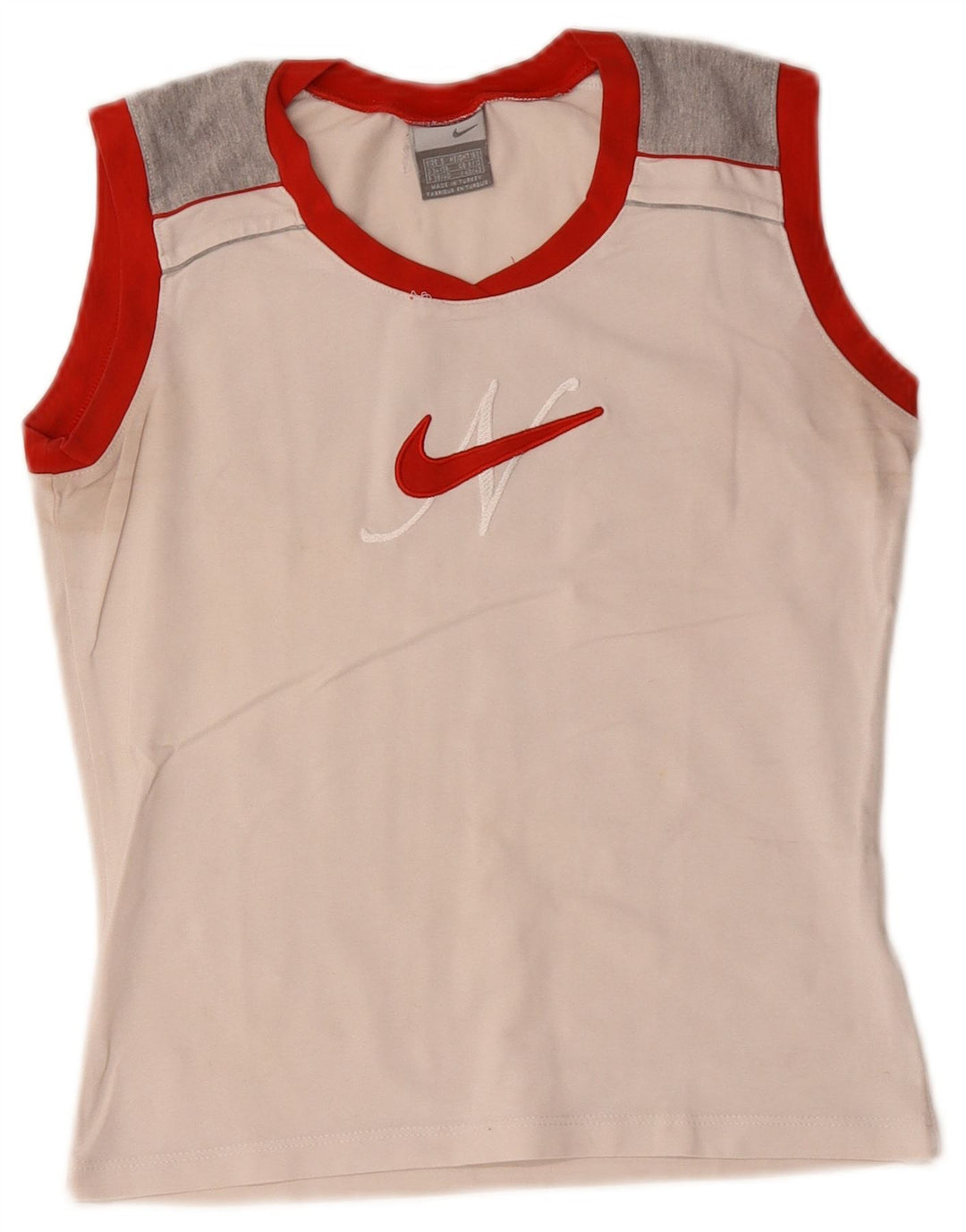 Γυναικείο γραφικό γιλέκο Nike UK 8/10 Small White Colourblock