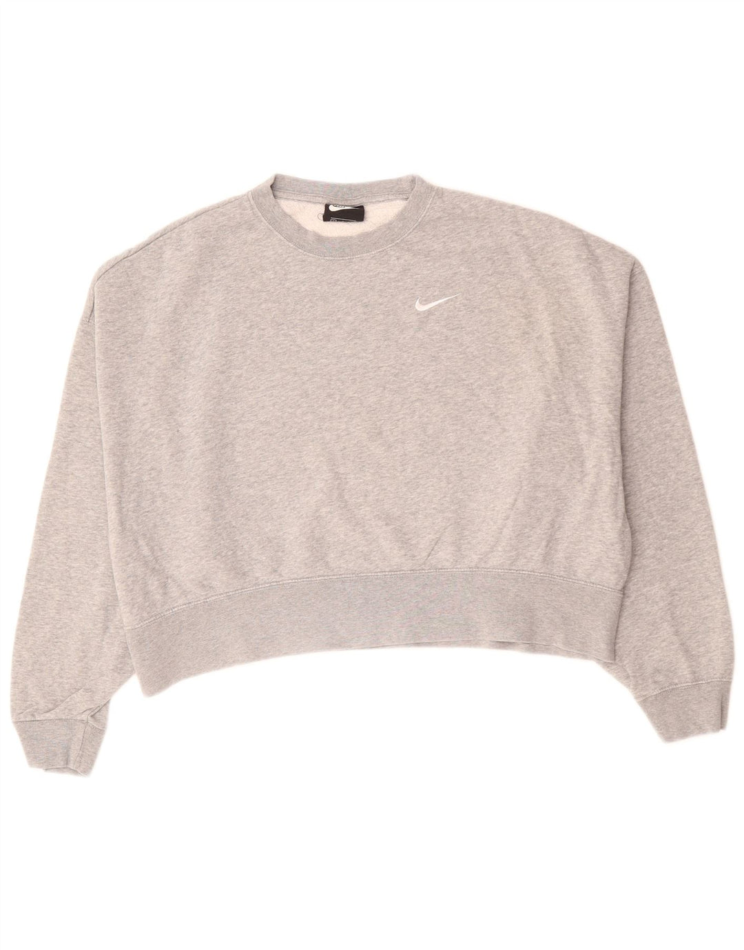 Γυναικείο φούτερ NIKE Crop Jumper UK 10 Small Grey Cotton