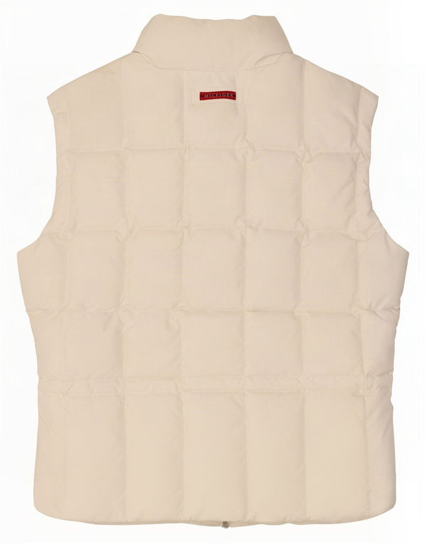 Tommy Hilfiger Γυναικεία padded Gilet UK 14 Large White Polyester