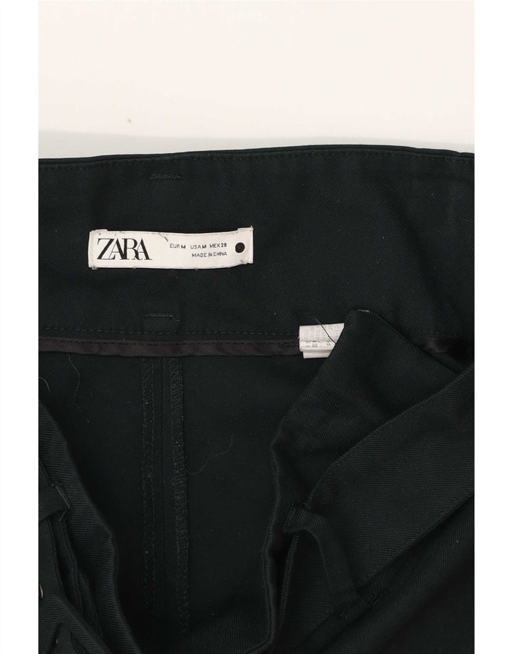 Γυναικείο φαρδύ παντελόνι Zara, μεσαίο W30 L25 Πράσινο Πολυεστέρας