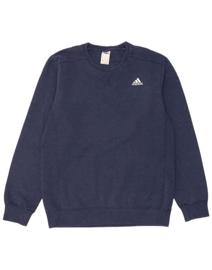 Ανδρικό φούτερ Adidas Jumper, Βαμβακερό, μεσαίο ναυτικό