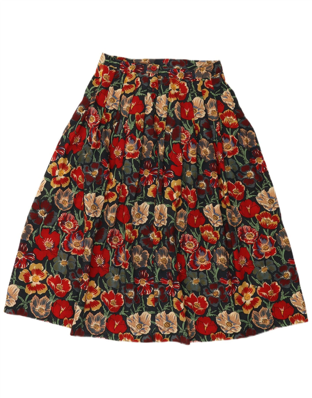 Γυναικεία φούστα Jaeger UK 14 Medium W28 Πολύχρωμο Floral μαλλί