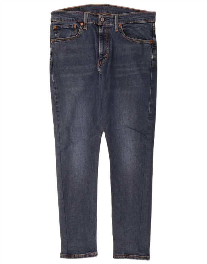 Levi's Womens 512 Slim Tapered Jeans W32 L30 Blue Cotton