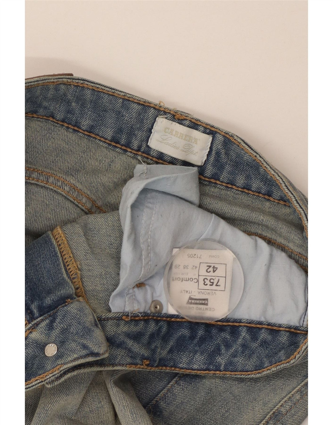 Carrera Γυναικεία στενόχωρα τζιν IT 42 Medium W29 L29 Μπλε βαμβακερό