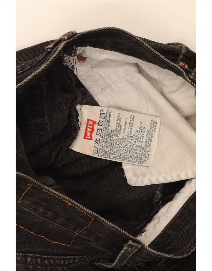 Γυναικείο τζιν ίσιο Levi's W28 L28 μαύρο βαμβακερό