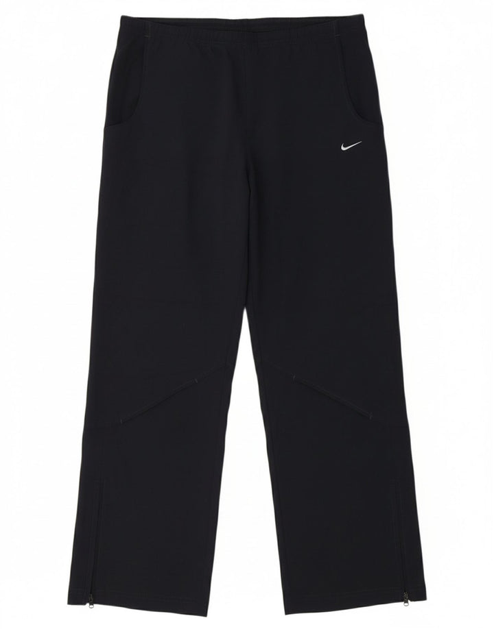 NIKE Girls Tracksuit Trousers 13-14 Years Large  Black Polyester