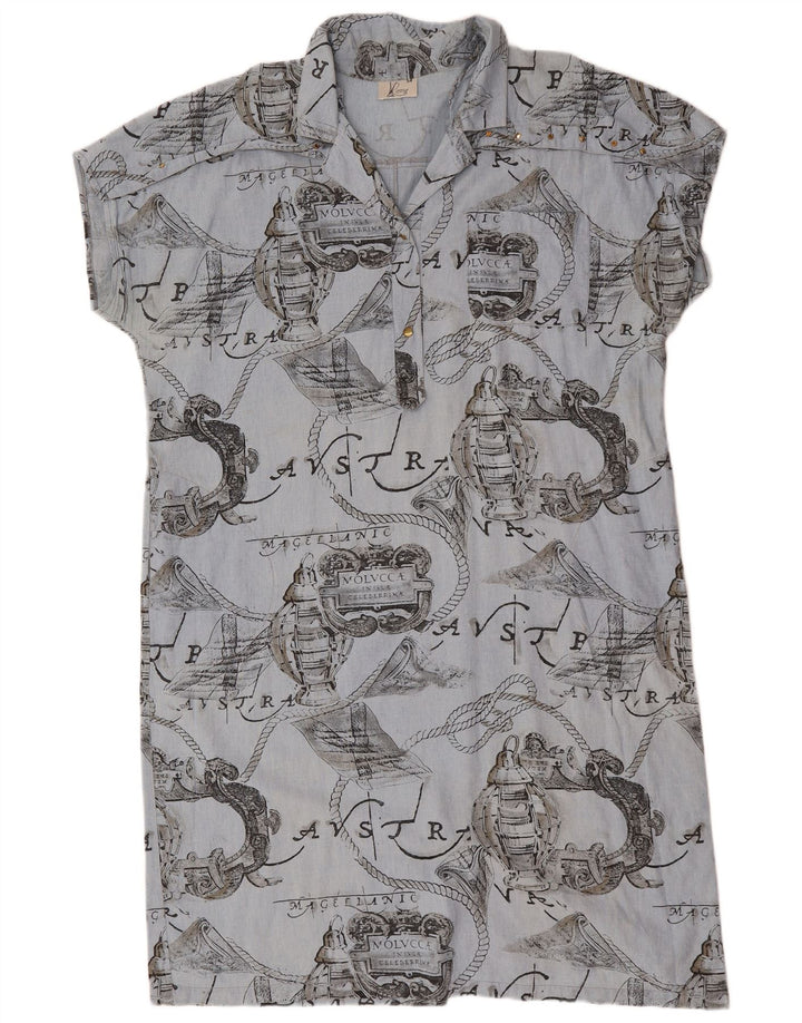 Romy Γυναικείο Φόρεμα Graphic Shift IT 54 3XL Μπλε