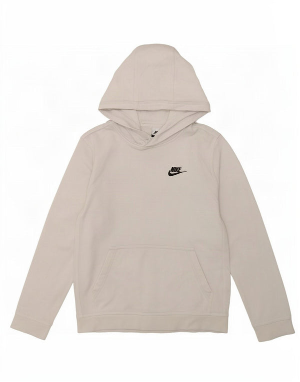Nike Boys Hoodie Jumper 12-13 ετών Μεγάλο λευκό βαμβακερό