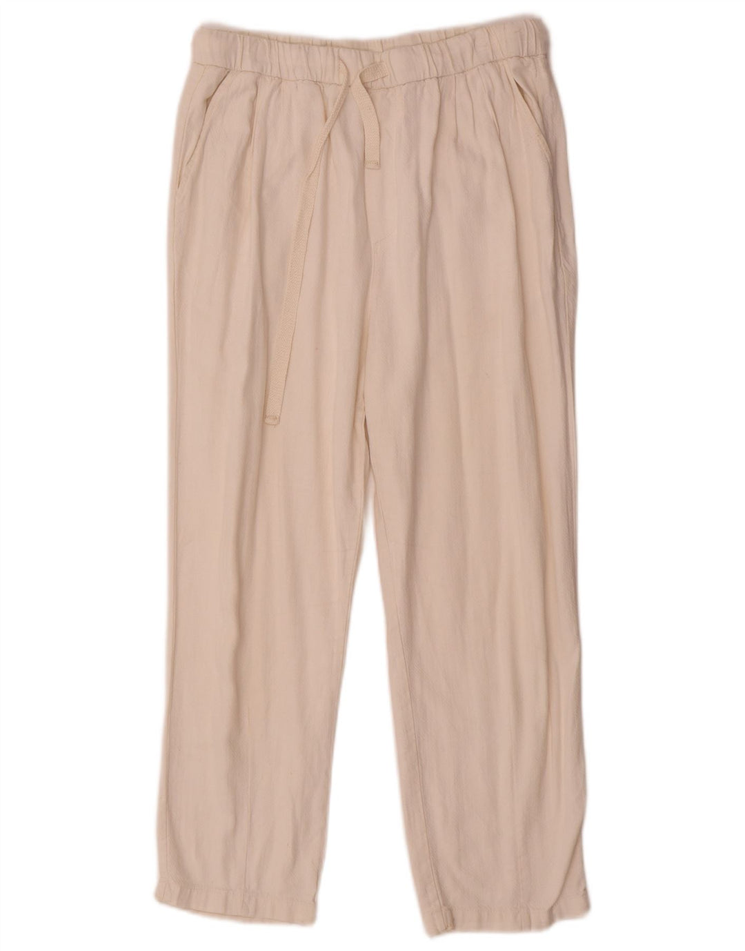 Zara Γυναικείο Παντελόνι με Καρφωτό Cropped Small W26 L23 Beige