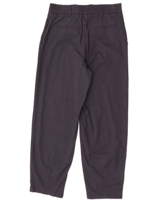Zara Γυναικείο κωνικό παντελόνι Chino Small W26 L26 Navy Blue Cotton