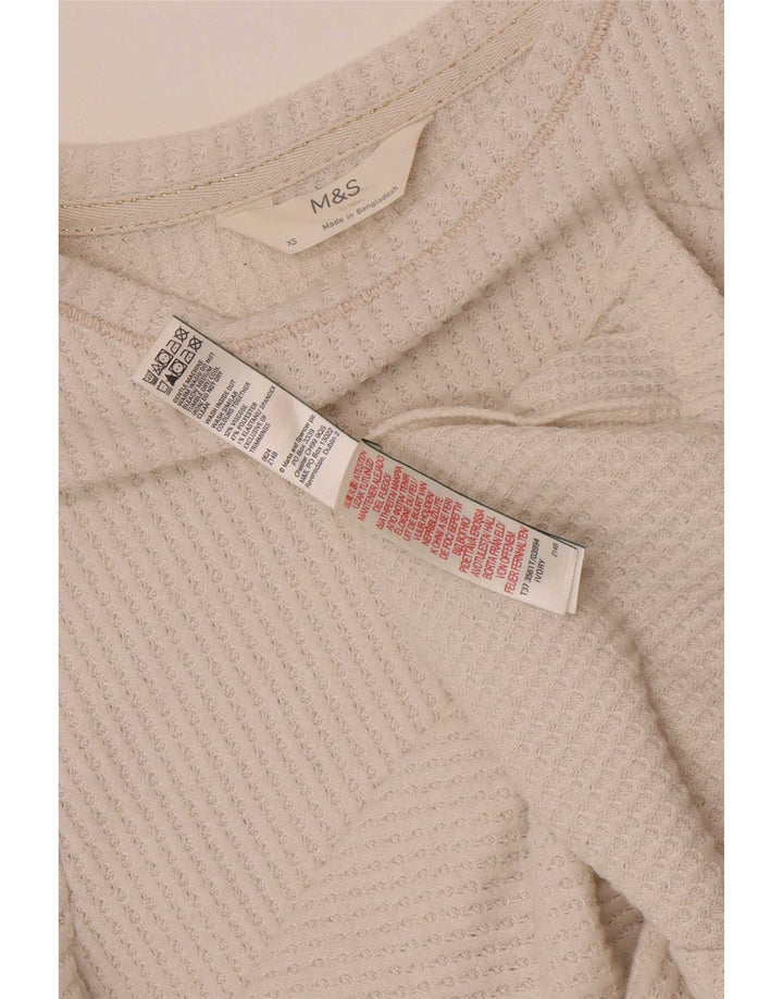 Γυναικεία μπλούζα Marks & Spencer Top UK 6 XS White Viscose