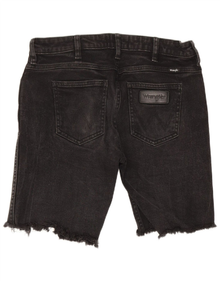 Γυναικείο τζιν σορτς Wrangler Distressed W30 Μεσαίο μαύρο βαμβακερό
