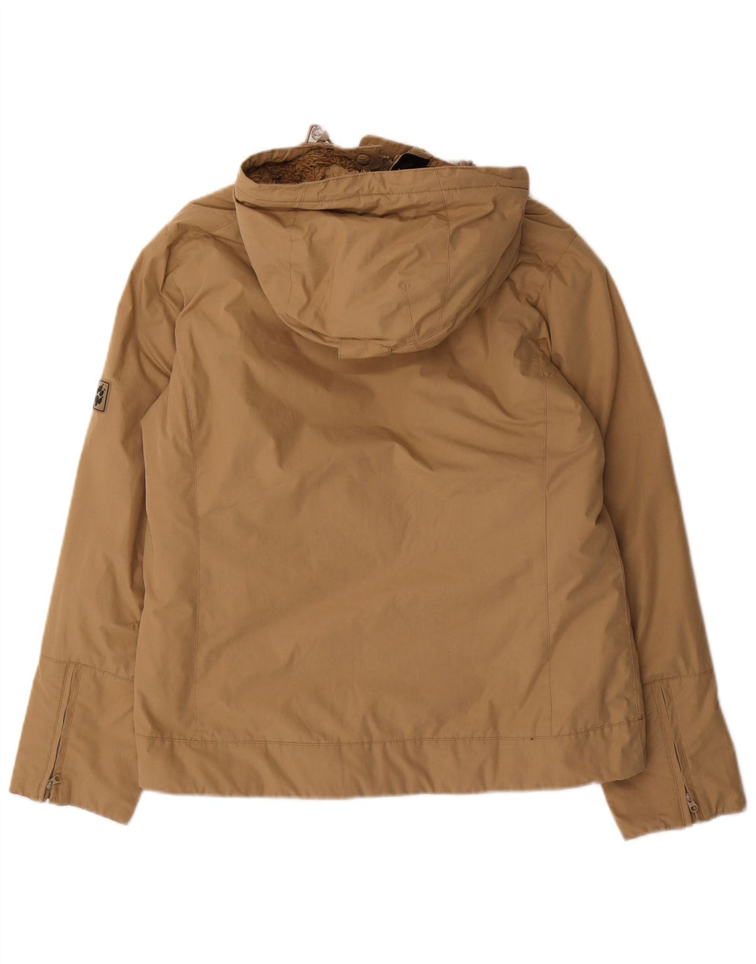 Jack Wolfskin Γυναικείο Μπουφάν με κουκούλα αντιανεμικό UK 12 Medium Beige