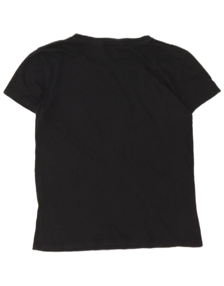 Γυναικείο γραφικό T-Shirt Levi's Top UK 12 Medium Black