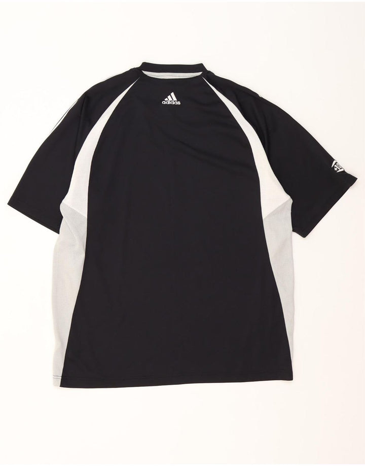 Ανδρικό T-Shirt Adidas Top Large Black Colourblock Πολυεστέρας