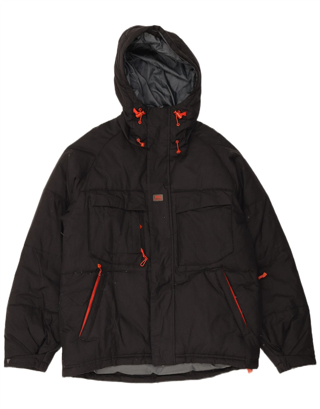 HELLY HANSEN Ανδρικό μπουφάν με κουκούλα UK 38 Medium Black Nylon