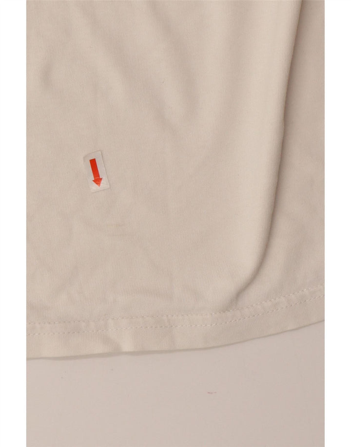 Ανδρικό γραφικό T-Shirt Adidas Top από μεσαίο λευκό βαμβακερό