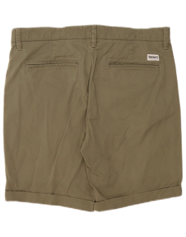 Ανδρικό σορτς Chino Timberland W33 από μεσαίο χακί βαμβακερό