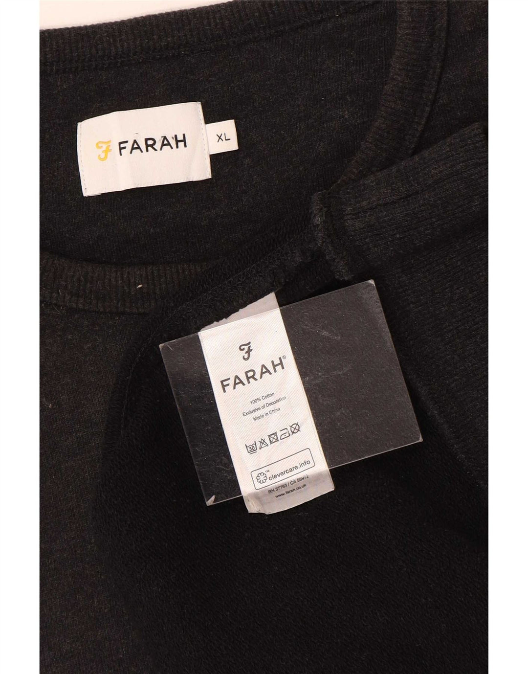 Farah Ανδρικό φούτερ Jumper XL Γκρι βαμβακερό
