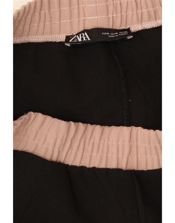 Zara Γυναικεία φόρμα παντελόνι Joggers UK 12 Medium Black Colourblock