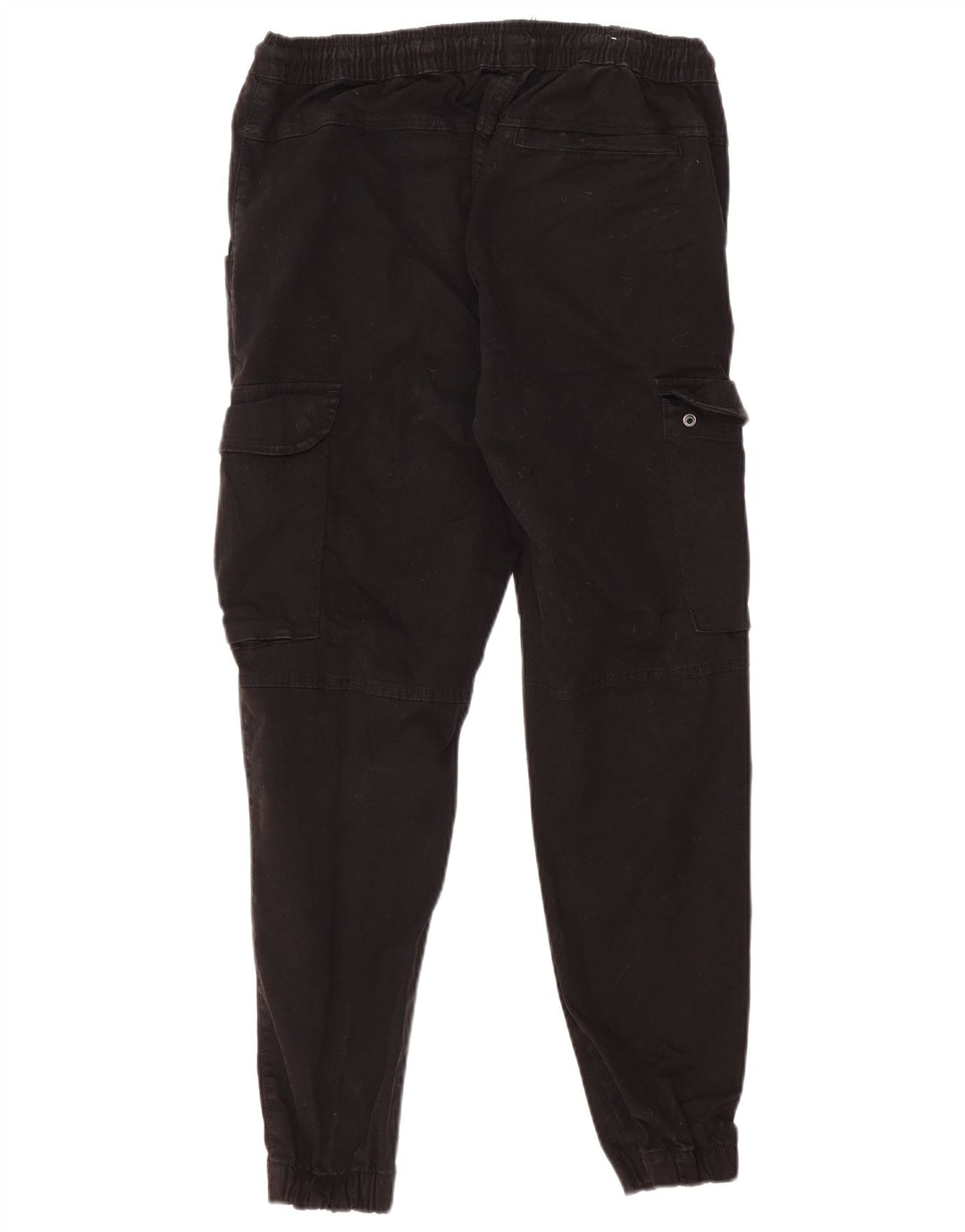 Zara Ανδρικό παντελόνι Joggers Cargo Medium W30 L27 Μαύρο βαμβακερό
