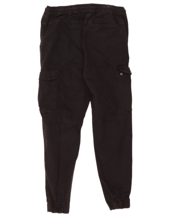Zara Ανδρικό παντελόνι Joggers Cargo Medium W30 L27 Μαύρο βαμβακερό