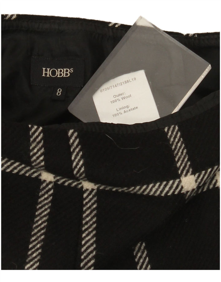 HOBBS Γυναικεία Μίνι Φούστα UK 8 Small W26 Black Check Wool