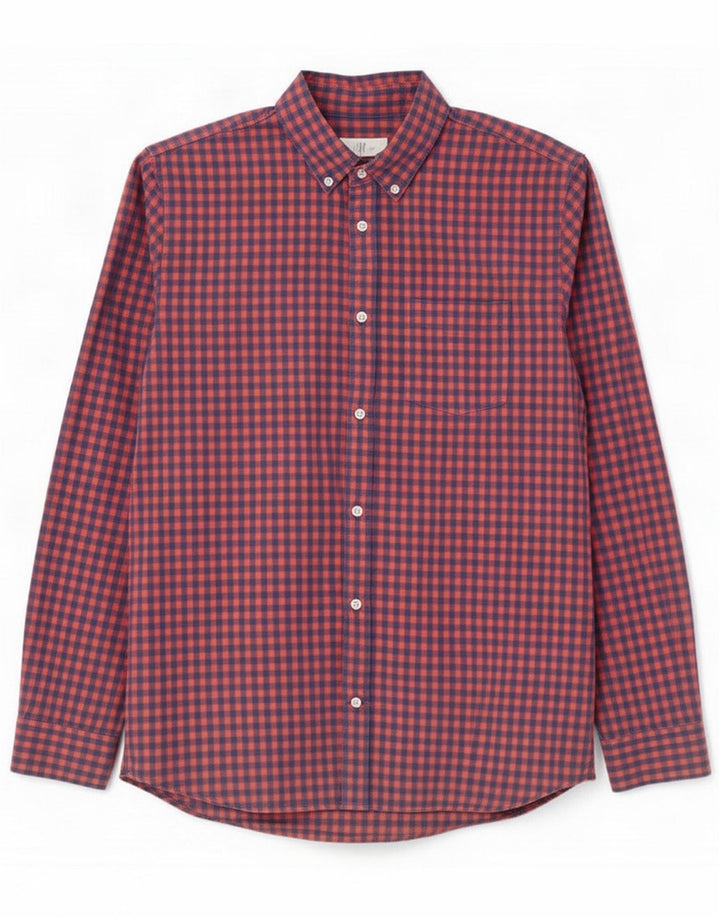 Gap Ανδρικό πουκάμισο Slim Fit Large Red Gingham Cotton