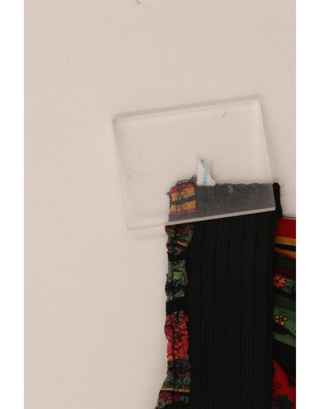 VINTAGE Γυναικεία ψηλόμεση A-Line φούστα W24 XS Πολύχρωμη φλοράλ βαμβακερή