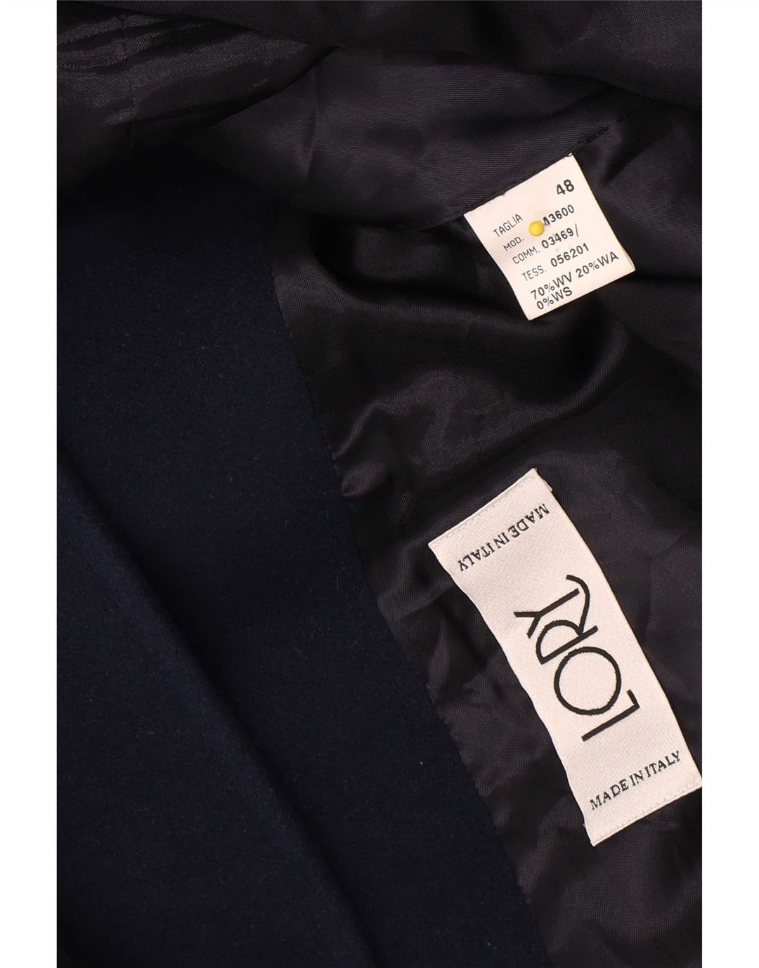 Vintage Γυναικείο Παλτό IT 48 XL Navy Blue Wool