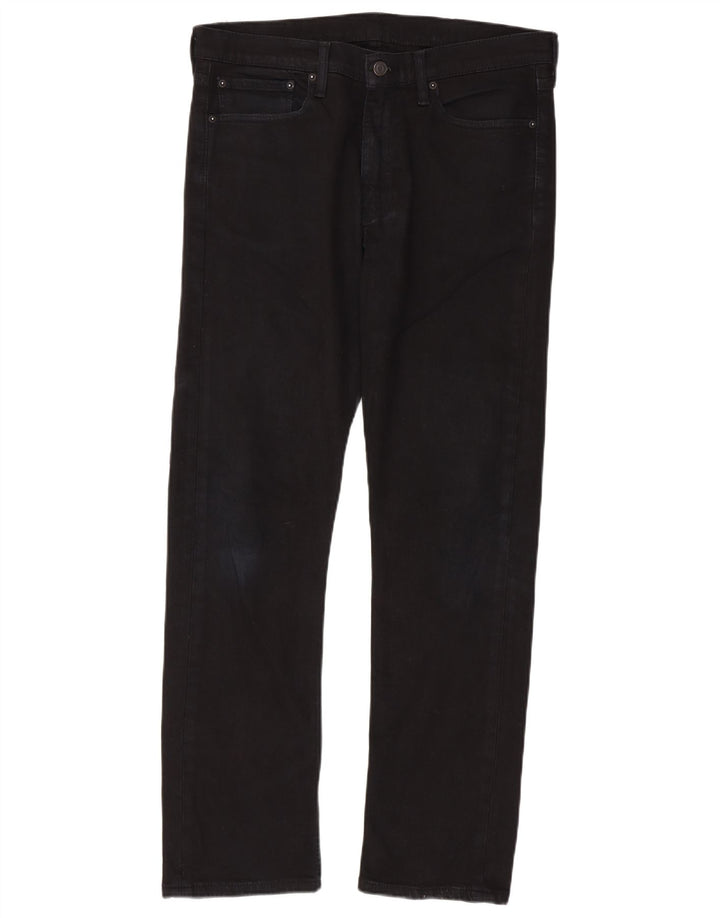 Levi's Mens 513 Slim Straight Jeans W34 L32 Μαύρο βαμβακερό