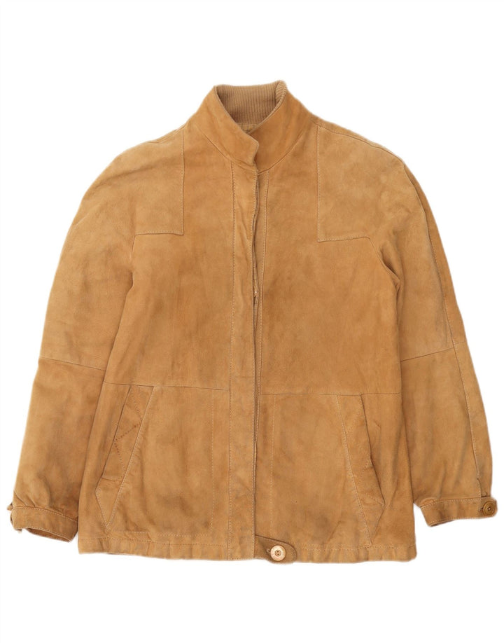 Vintage Γυναικείο Suede Jacket IT 44 Medium Beige