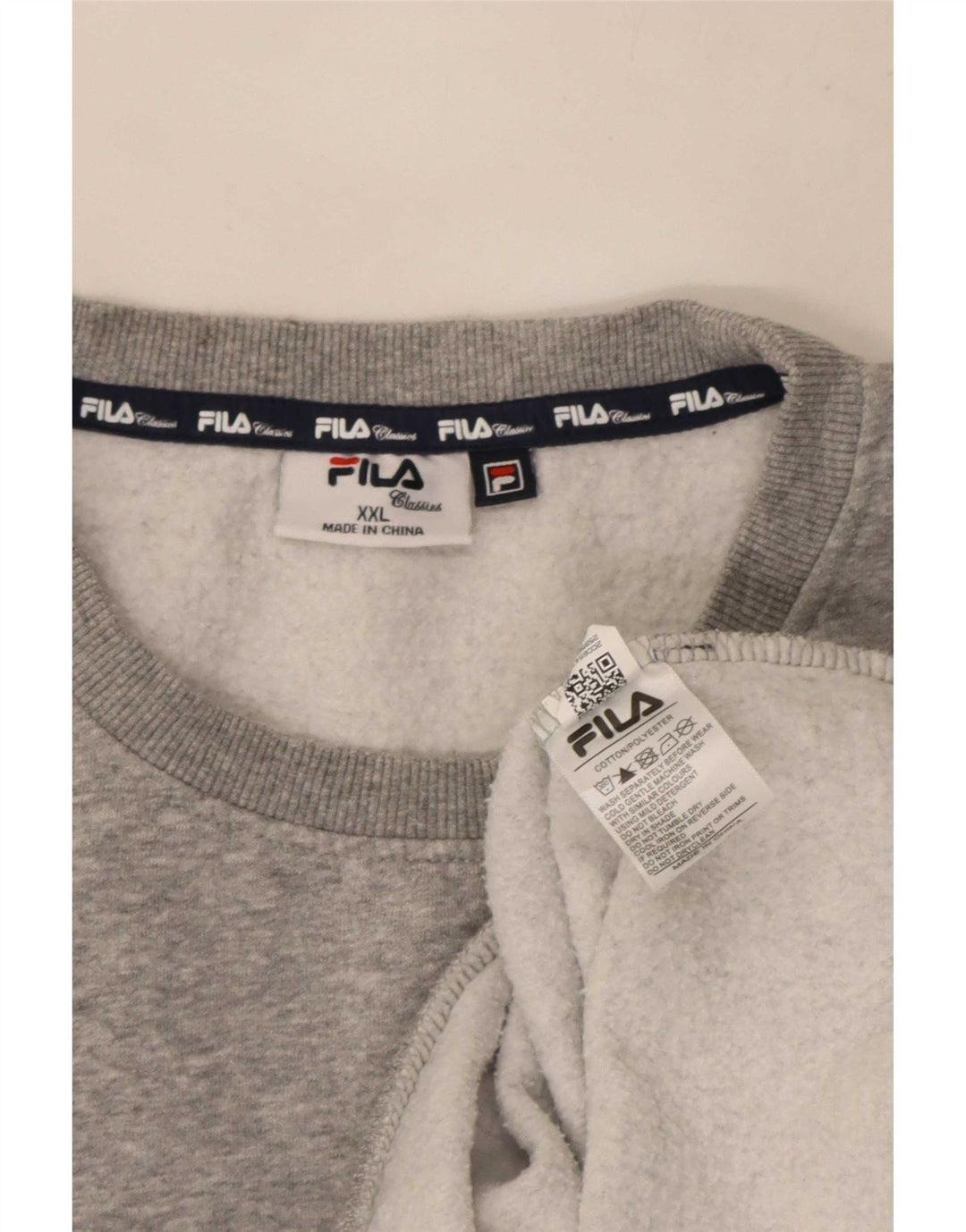 Ανδρικό φούτερ Fila Jumper 2XL Γκρι βαμβακερό