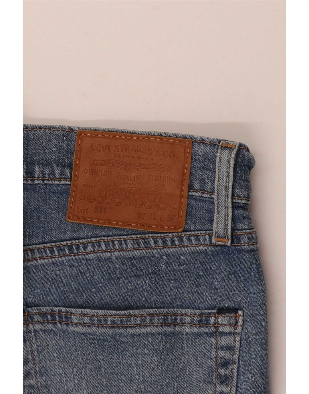 Levi's Mens 511 Slim Jeans W31 L32 Blue Cotton