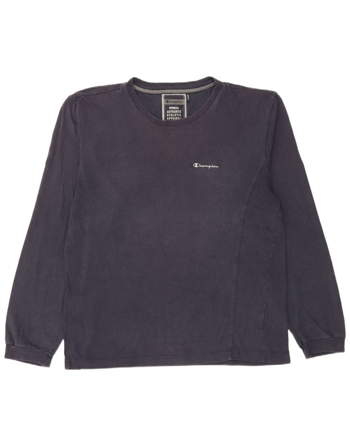 Ανδρικό τοπ Champion μακρυμάνικο XL Navy Blue