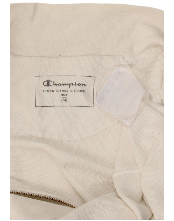 Champion Γυναικεία αθλητική φόρμα Top Jacket UK 14 Medium White Cotton