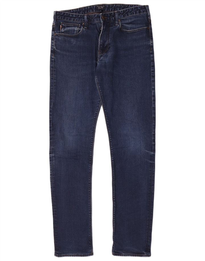 Armani Ανδρικό Slim Jeans W32 L32 Navy Blue Cotton