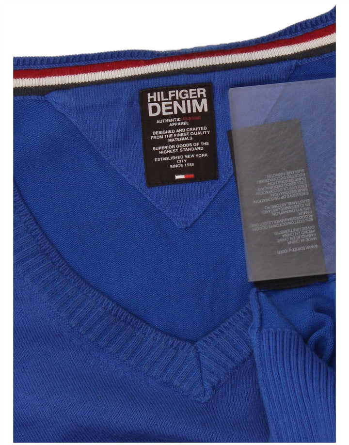 Ανδρικό πουλόβερ Tommy Hilfiger με V λαιμόκοψη, μεσαίο βαμβακερό