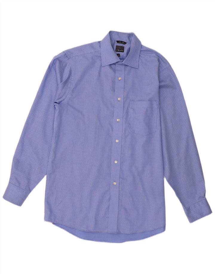 Ανδρικό πουκάμισο Chaps 15 1/2 Medium Blue Check Cotton