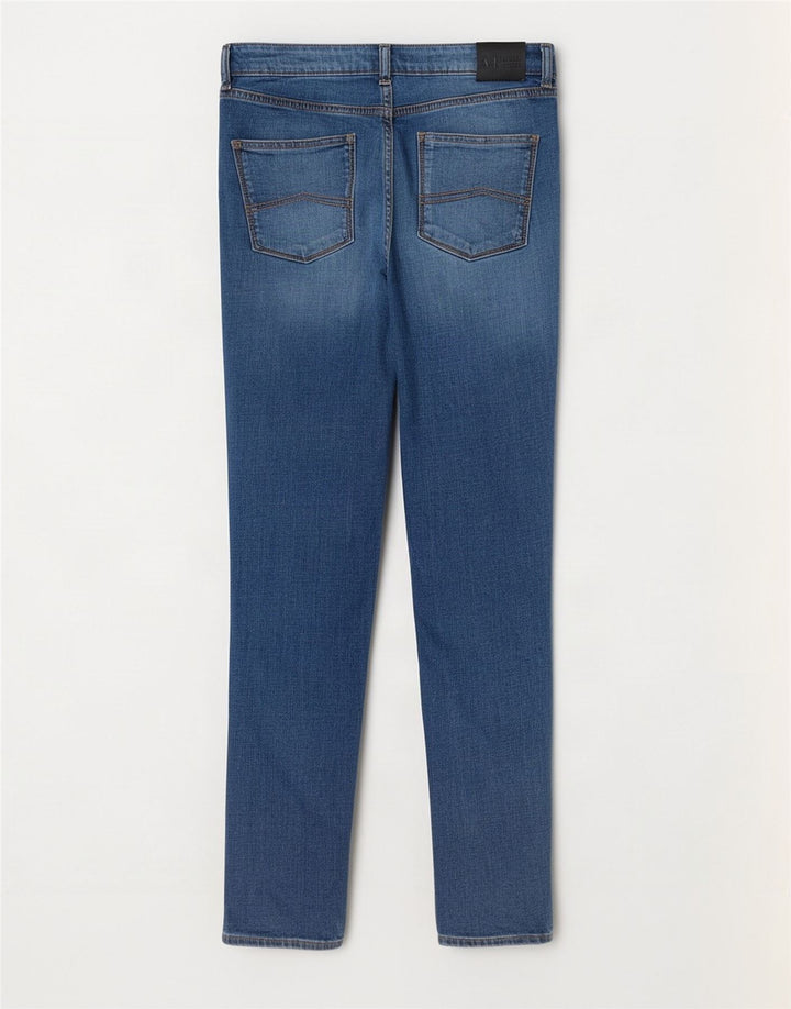 Armani Γυναικείο Skinny Jeans W30 L33 Μπλε βαμβακερό