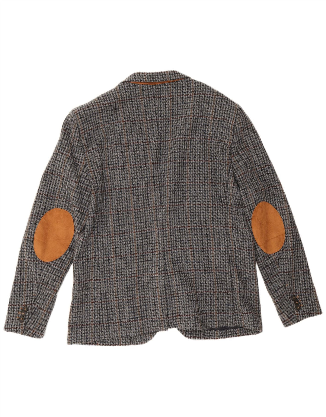 Zara Ανδρικό σακάκι μπλέιζερ με 2 κουμπιά EU 56 XL Γκρι Πολυεστέρας Houndstooth