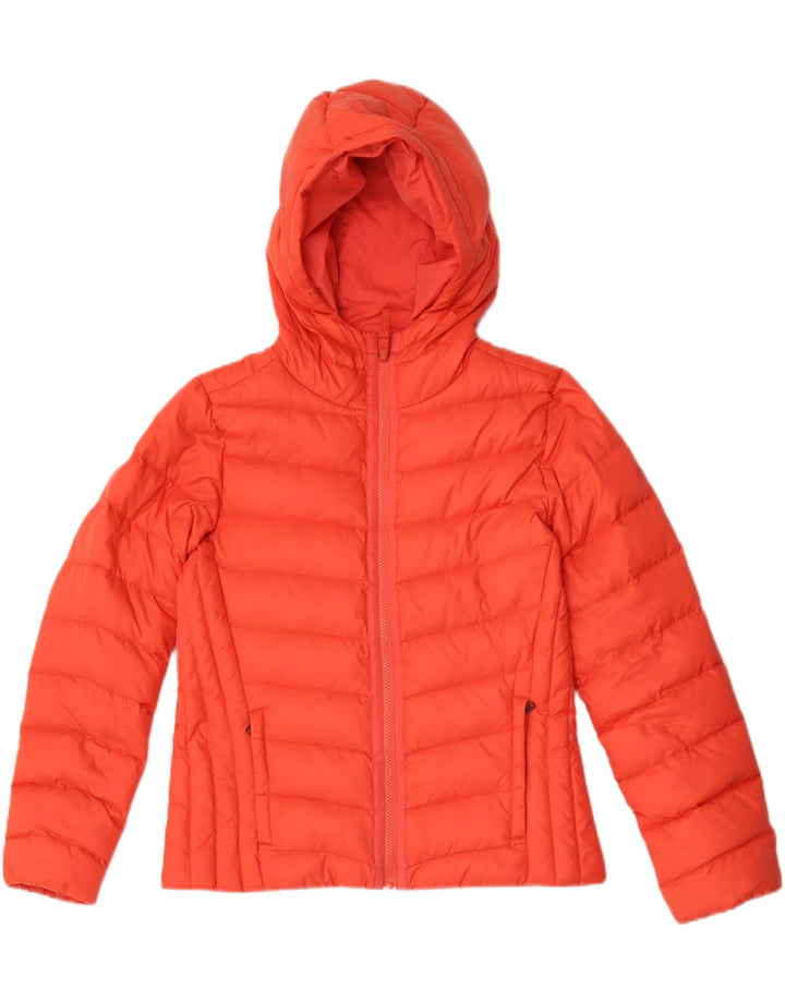 Timberland γυναικείο μπουφάν με κουκούλα UK 10 Small Red Nylon