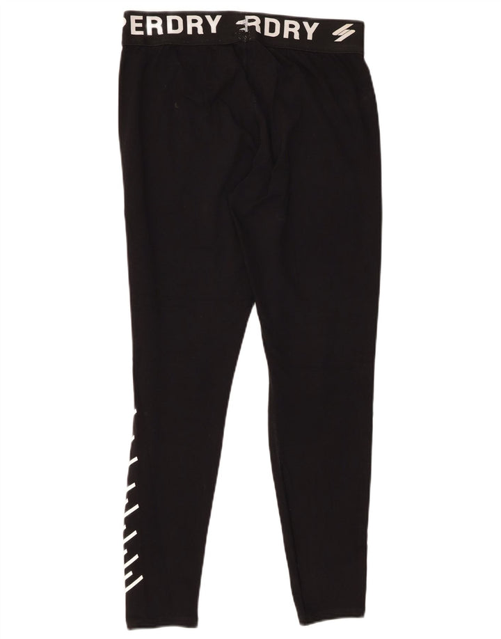 Γυναικεία γραφικά κολάν SUPERDRY UK 12 Medium Black